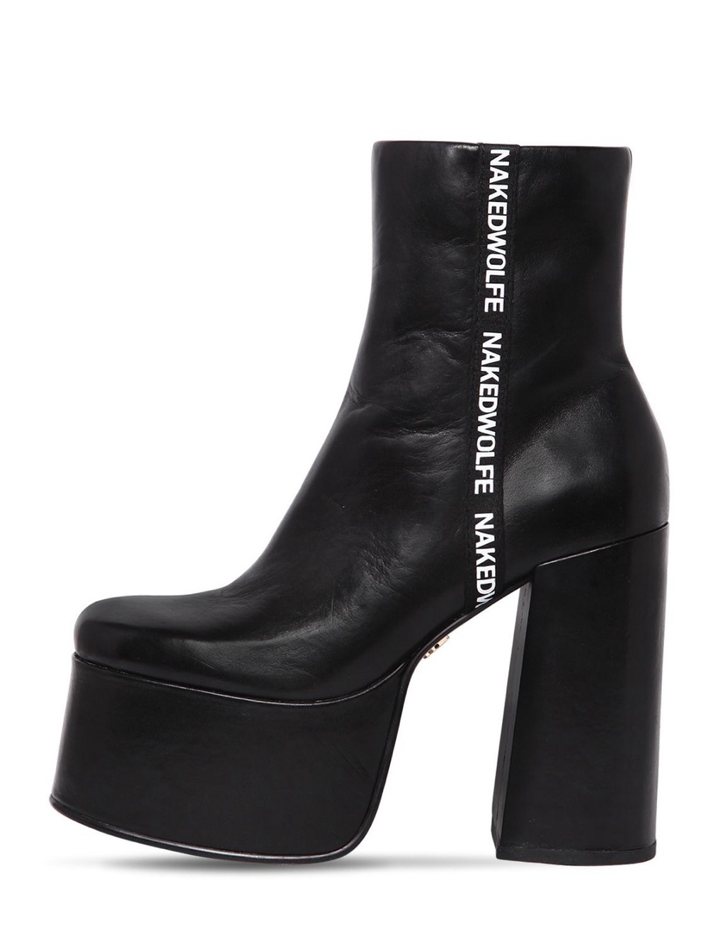 Naked Wolfe Black 130mm Posh Boots Middle Ground - Size US 5